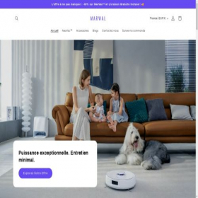 Скриншот главной страницы сайта marwalrobot.fr