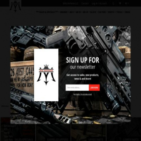 Скриншот главной страницы сайта masdefense.com