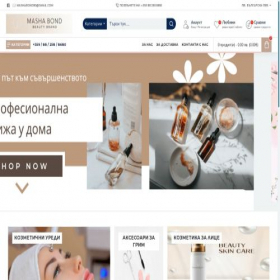 Скриншот главной страницы сайта mashabond.com