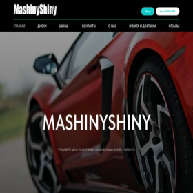 Скриншот главной страницы сайта mashinyshiny.ru