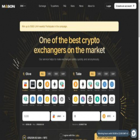 Скриншот главной страницы сайта mason-ex.com