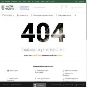 Скриншот главной страницы сайта master-chistoty.ru