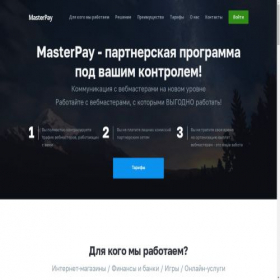 Скриншот главной страницы сайта master-pay.ru