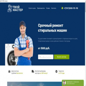 Скриншот главной страницы сайта masterbbbitovoi1.store