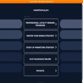 Скриншот главной страницы сайта masterbonus.pro