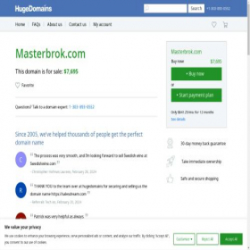 Скриншот главной страницы сайта masterbrok.com