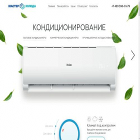 Скриншот главной страницы сайта masterholoda.su