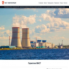 Скриншот главной страницы сайта mastgidro.ru