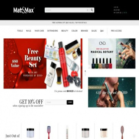 Скриншот главной страницы сайта matandmax.com