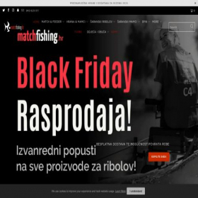 Скриншот главной страницы сайта matchfishing.hr