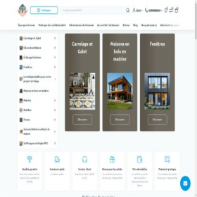 Скриншот главной страницы сайта materiauxrenovation.fr