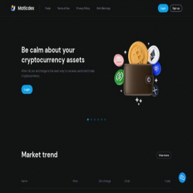 Скриншот главной страницы сайта maticdex.com