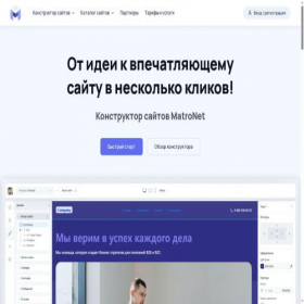Скриншот главной страницы сайта matronet.com