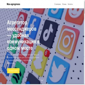 Скриншот главной страницы сайта max-agregmess.ru