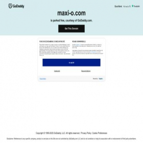 Скриншот главной страницы сайта maxi-o.com