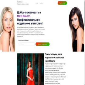 Скриншот главной страницы сайта maxibloom.ru