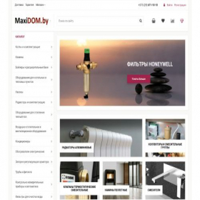 Скриншот главной страницы сайта maxidom.by