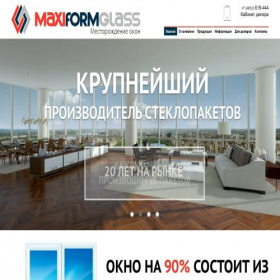 Скриншот главной страницы сайта maxiform.ru