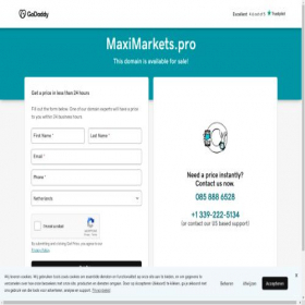 Скриншот главной страницы сайта maximarkets.pro