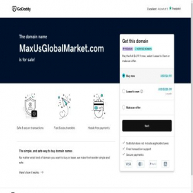 Скриншот главной страницы сайта maxusglobalmarket.com