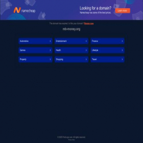 Скриншот главной страницы сайта mb-money.org