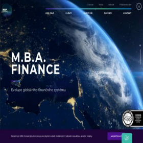 Скриншот главной страницы сайта mbacgroup.cz