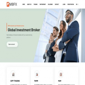 Скриншот главной страницы сайта mbfx.pro