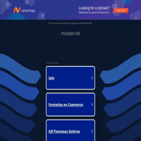 Скриншот главной страницы сайта mcaster.net