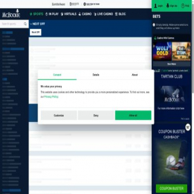 Скриншот главной страницы сайта mcbookie.com
