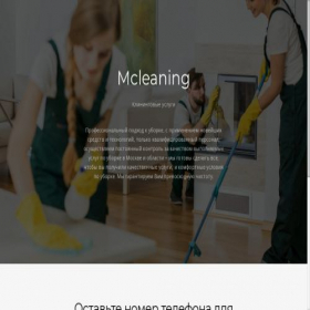 Скриншот главной страницы сайта mcleaningcompany.ru