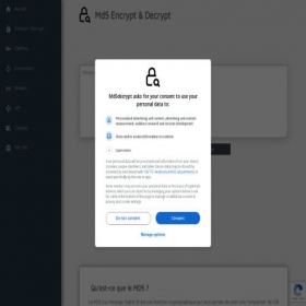 Скриншот главной страницы сайта md5decrypt.net