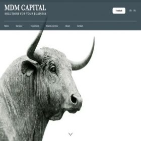 Скриншот главной страницы сайта mdmcapitals.com