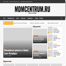 Скриншот главной страницы сайта mdmcentrum.ru
