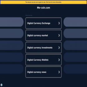 Скриншот главной страницы сайта me-coin.com