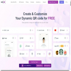 Скриншот главной страницы сайта me-qr.com