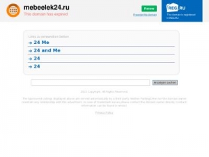 Скриншот главной страницы сайта mebeelek24.ru
