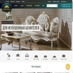 Скриншот главной страницы сайта mebel-juga.ru