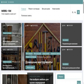 Скриншот главной страницы сайта mebel-sm.ru