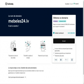 Скриншот главной страницы сайта mebeles24.lv