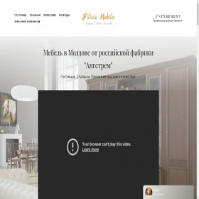 Скриншот главной страницы сайта mebeli-mobila.md