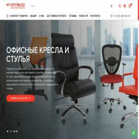 Скриншот главной страницы сайта mebeloptim.kz