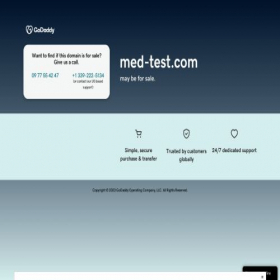 Скриншот главной страницы сайта med-test.com