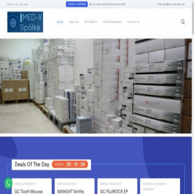 Скриншот главной страницы сайта med-xspolka.com