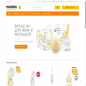 Скриншот главной страницы сайта medela-market.ru