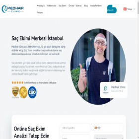 Скриншот главной страницы сайта medhairclinic.com