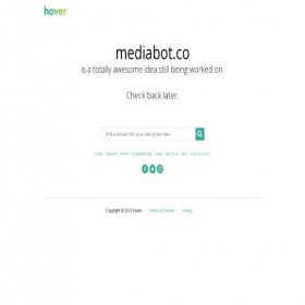 Скриншот главной страницы сайта mediabot.co