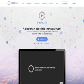 Скриншот главной страницы сайта mediacoin.live