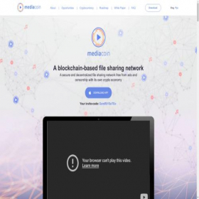 Скриншот главной страницы сайта mediacoin.net