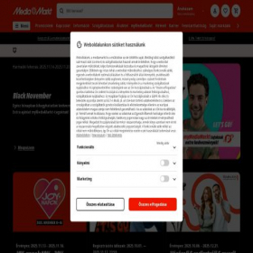 Скриншот главной страницы сайта mediamarkt.hu