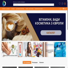 Скриншот главной страницы сайта mediccosmetik.com.ua
